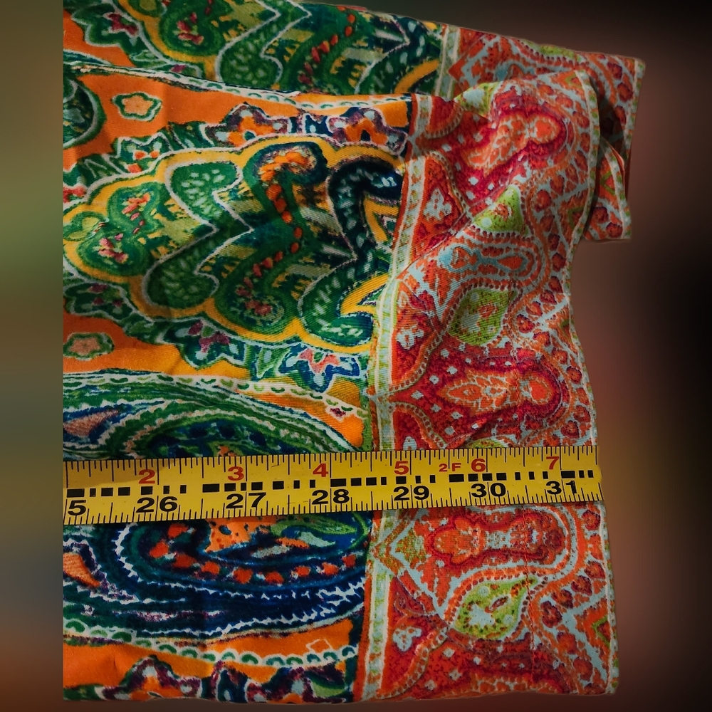 Ralph Lauren Colorful Paisley Wide-Leg Lounge Pants Size L - Picture 11 of 12